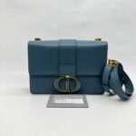 Dior 30 Montaigne Teal GHW Enamel