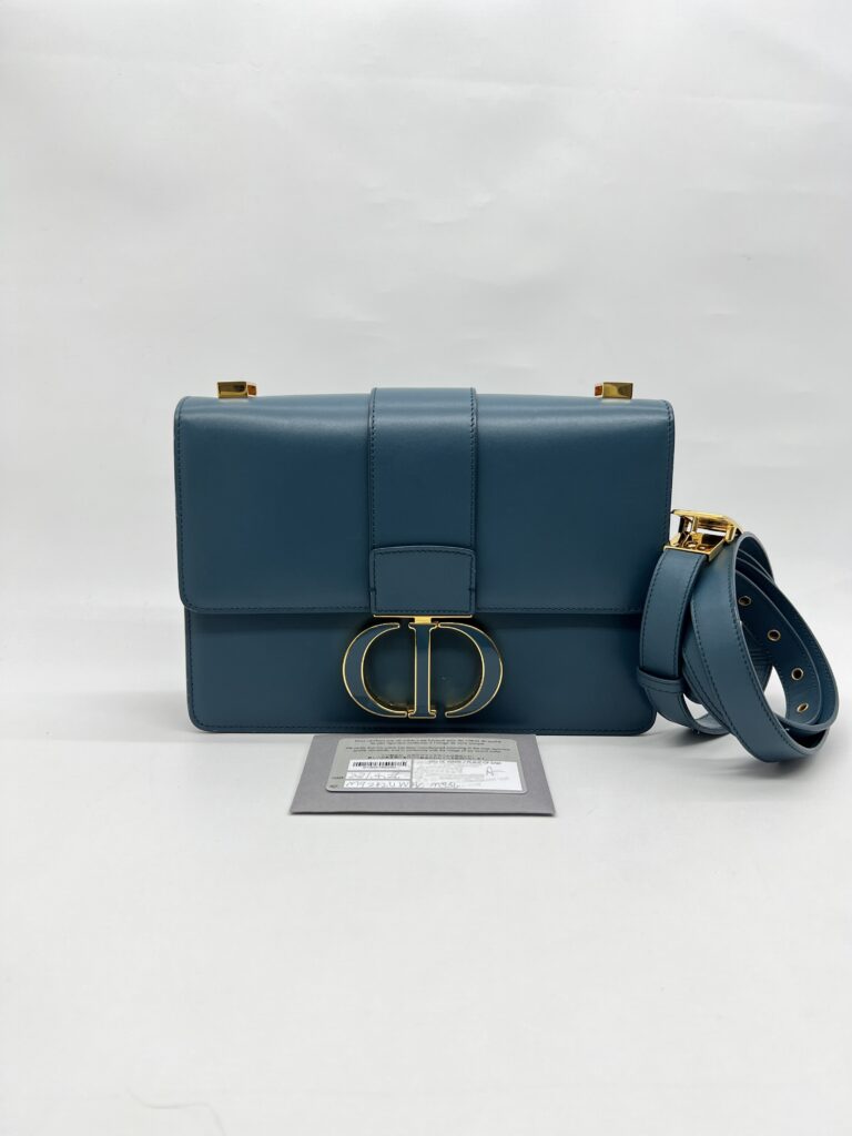 Dior 30 Montaigne Teal GHW Enamel