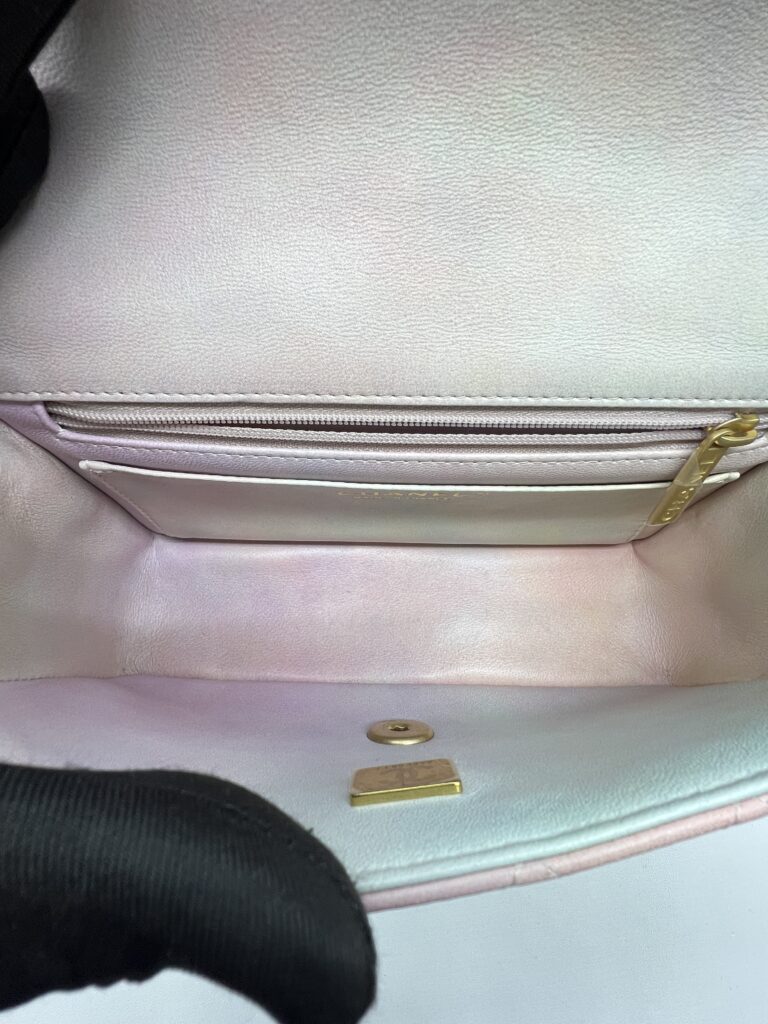 Chanel Mini Rectangle Top Handle Pink Unicorn GHW