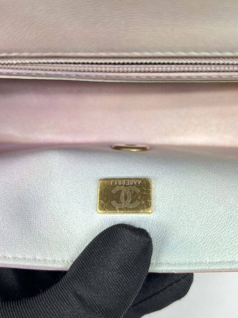 Chanel Mini Rectangle Top Handle Pink Unicorn GHW