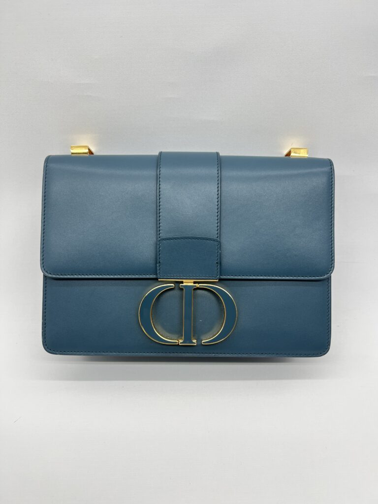 Dior 30 Montaigne Teal GHW Enamel