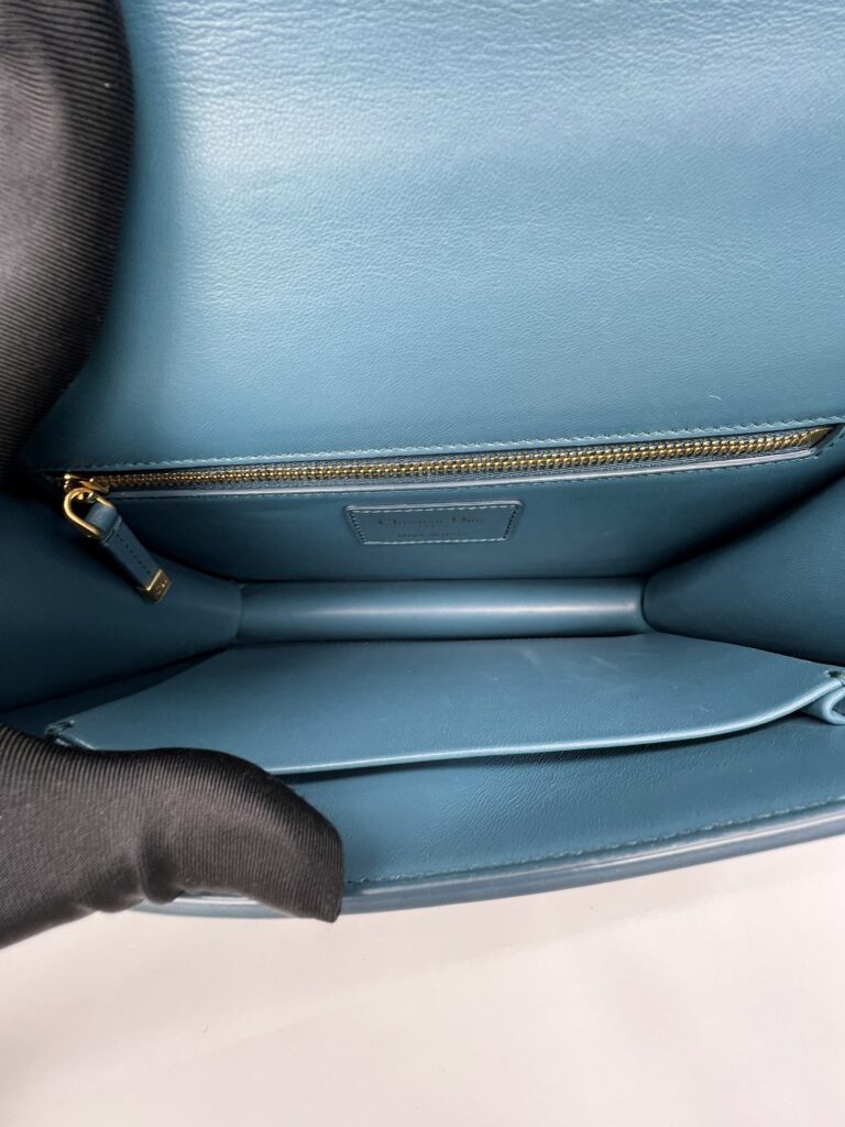 Dior 30 Montaigne Teal GHW Enamel