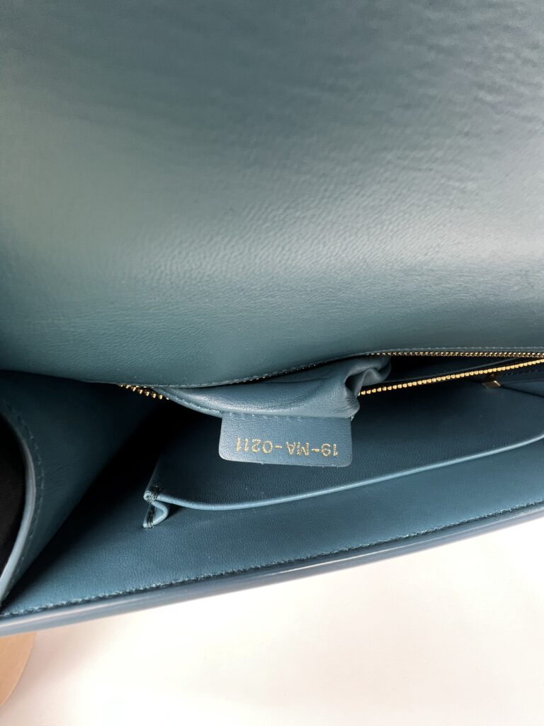 Dior 30 Montaigne Teal GHW Enamel