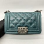 Chanel Boy 20 Lambskin Green RHW
