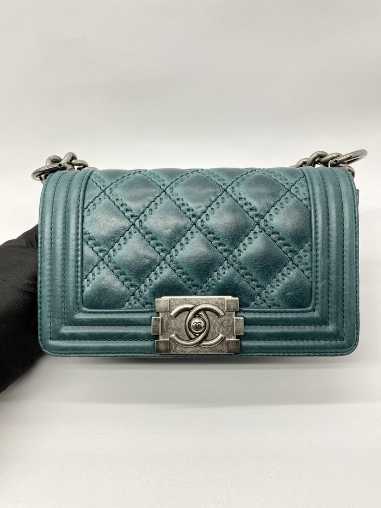 Chanel Boy 20 Lambskin Green RHW