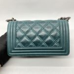 Chanel Boy 20 Lambskin Green RHW