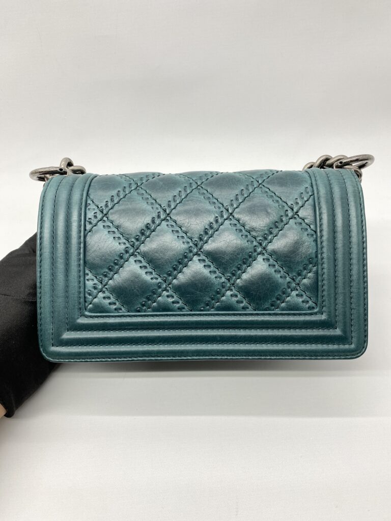 Chanel Boy 20 Lambskin Green RHW