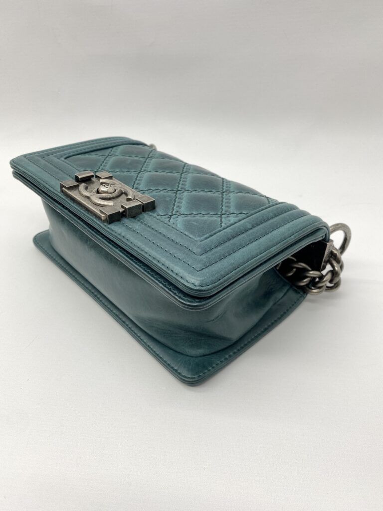 Chanel Boy 20 Lambskin Green RHW