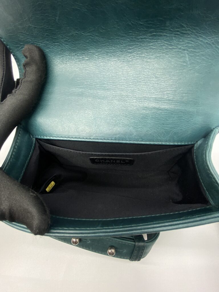 Chanel Boy 20 Lambskin Green RHW