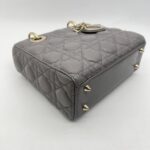 Dior Lady Dior Small Lambskin Grey GHW