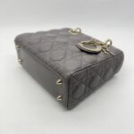 Dior Lady Dior Small Lambskin Grey GHW
