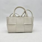Bottega Veneta Candy Arco Tote White GHW