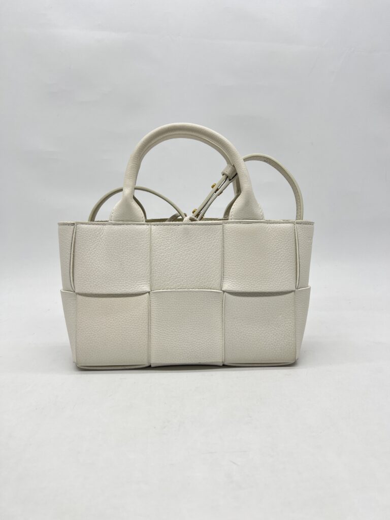 Bottega Veneta Candy Arco Tote White GHW