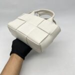 Bottega Veneta Candy Arco Tote White GHW