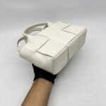 Bottega Veneta Candy Arco Tote White GHW