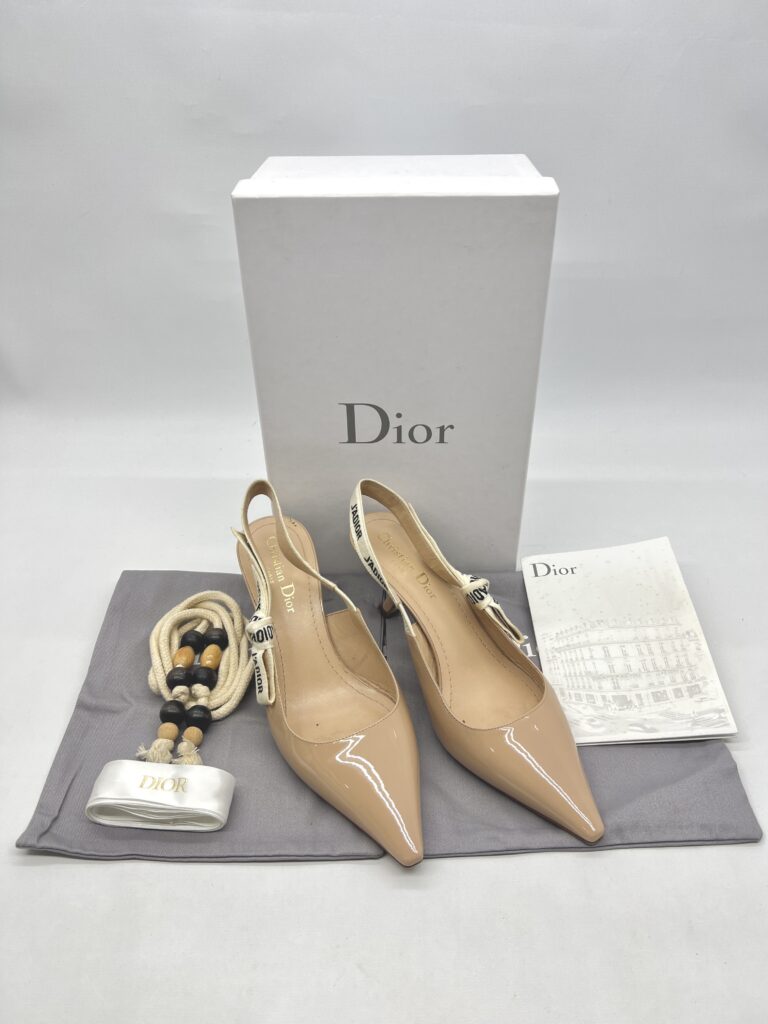 Dior Jadior Slingback Patent Nude