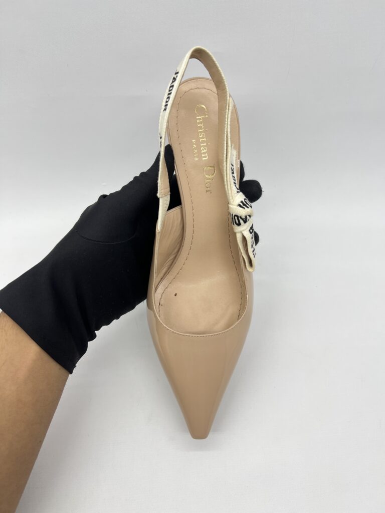 Dior Jadior Slingback Patent Nude