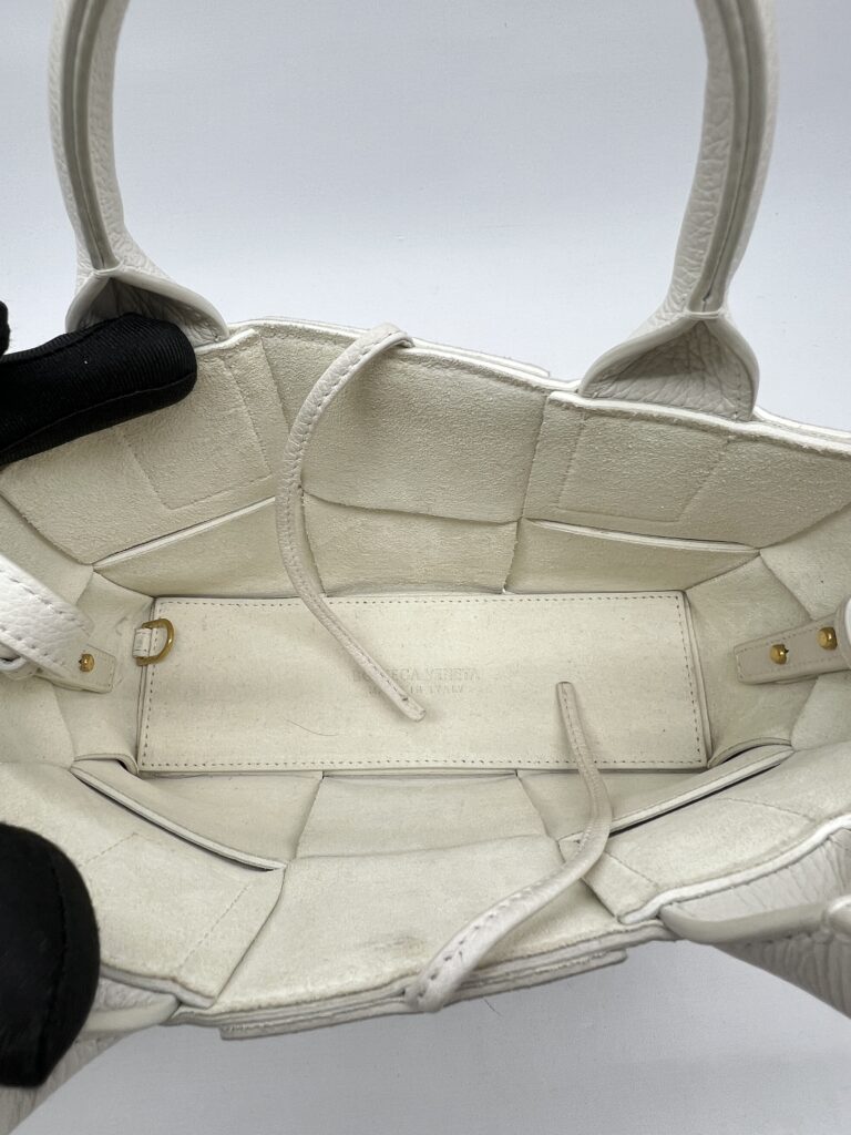 Bottega Veneta Candy Arco Tote White GHW