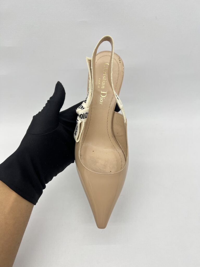 Dior Jadior Slingback Patent Nude