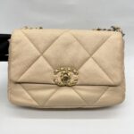 Chanel C19 Small Lambskin Nude GHW