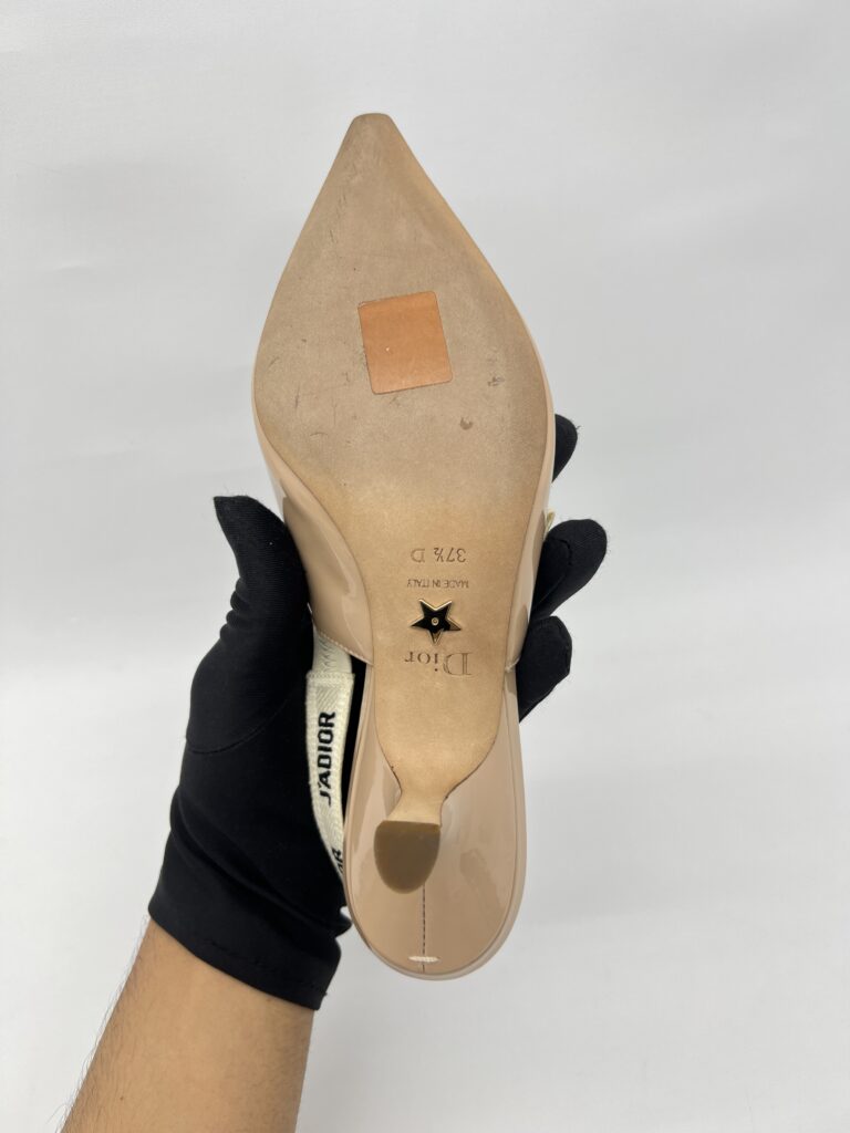 Dior Jadior Slingback Patent Nude