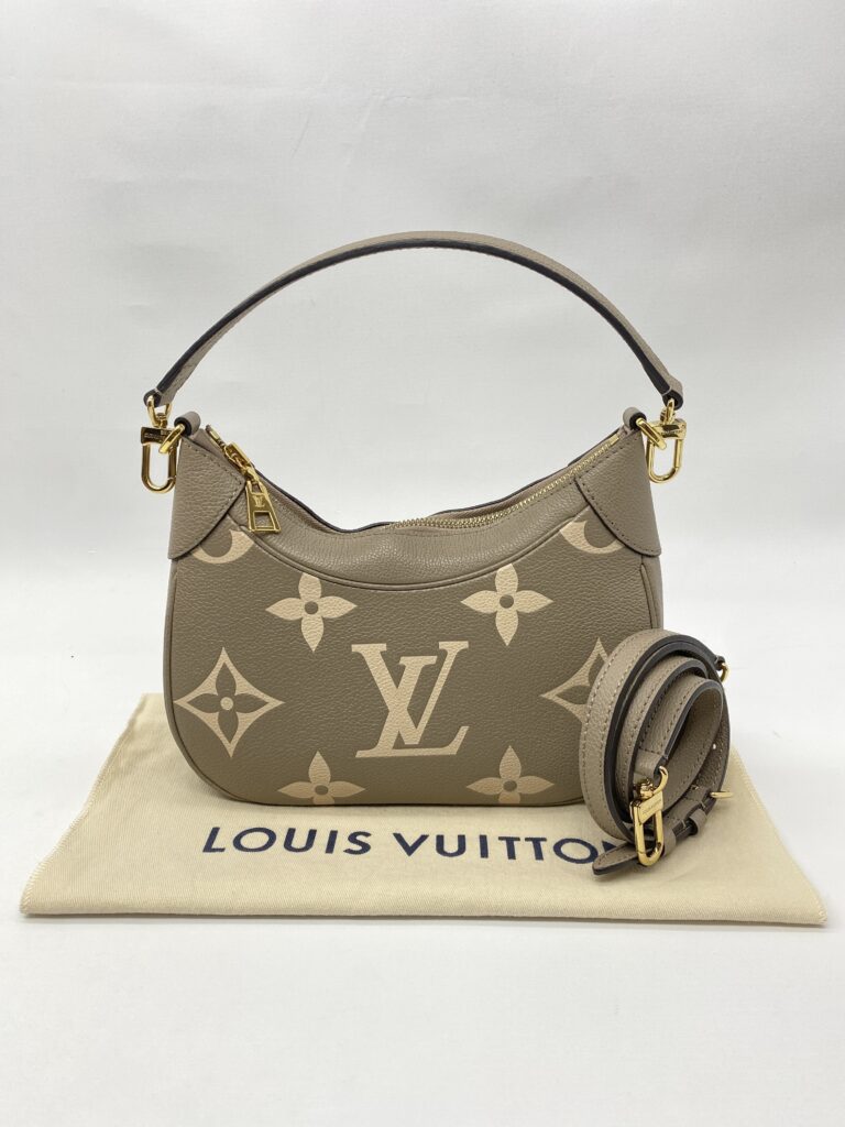 Louis Vuitton Bagatelle NM Monogram Empreinte Tourterelle Crème GHW