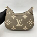 Louis Vuitton Bagatelle NM Monogram Empreinte Tourterelle Crème GHW