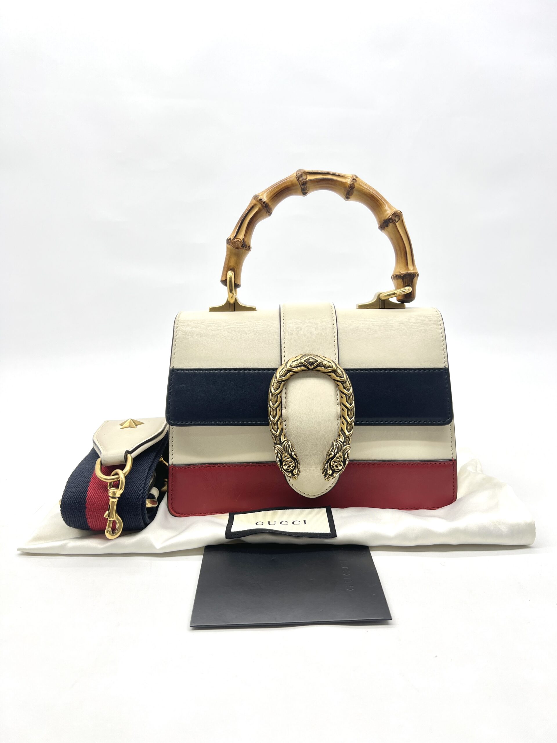 Gucci Dionysus Bamboo White Tricolor GHW