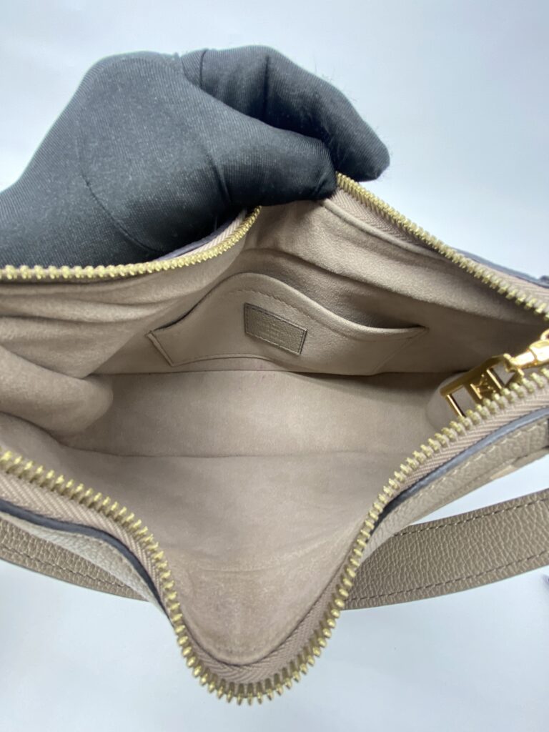 Louis Vuitton Bagatelle NM Monogram Empreinte Tourterelle Crème GHW