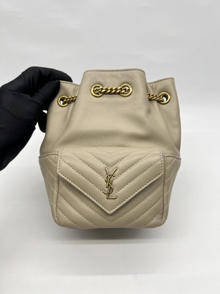 Saint Laurent Nano Bucket Taupe GHW