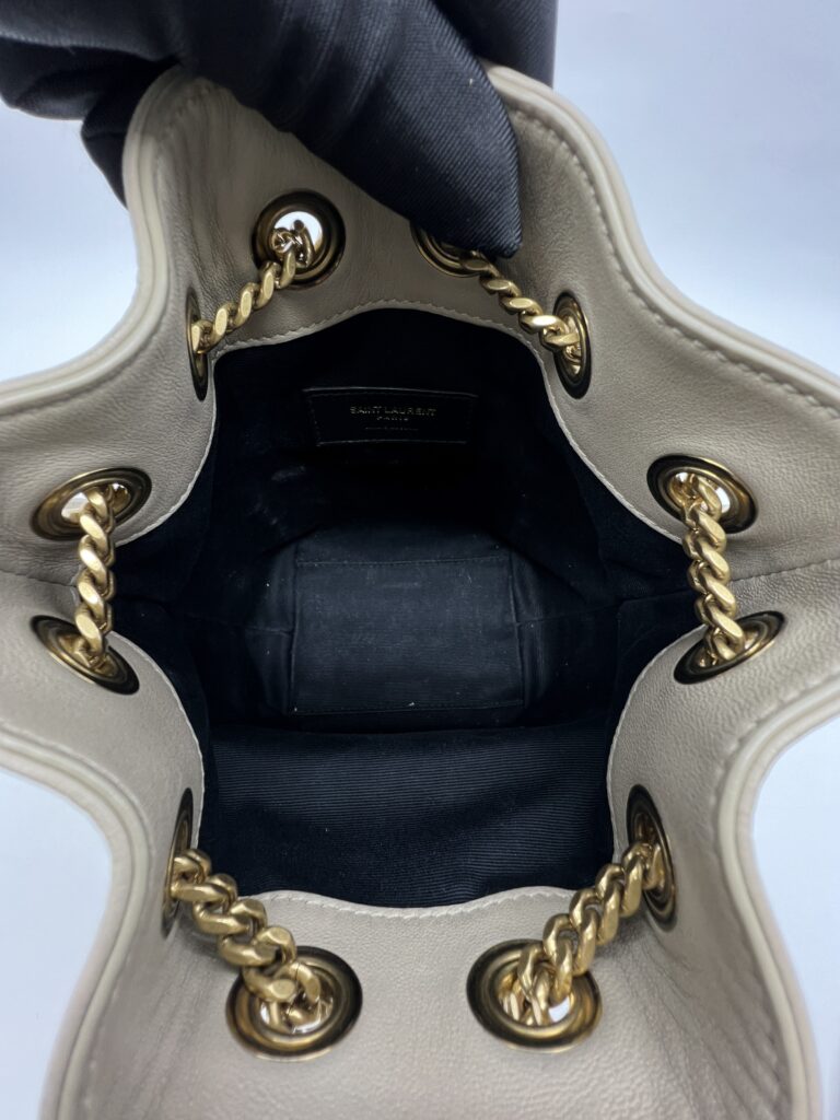 Saint Laurent Nano Bucket Taupe GHW