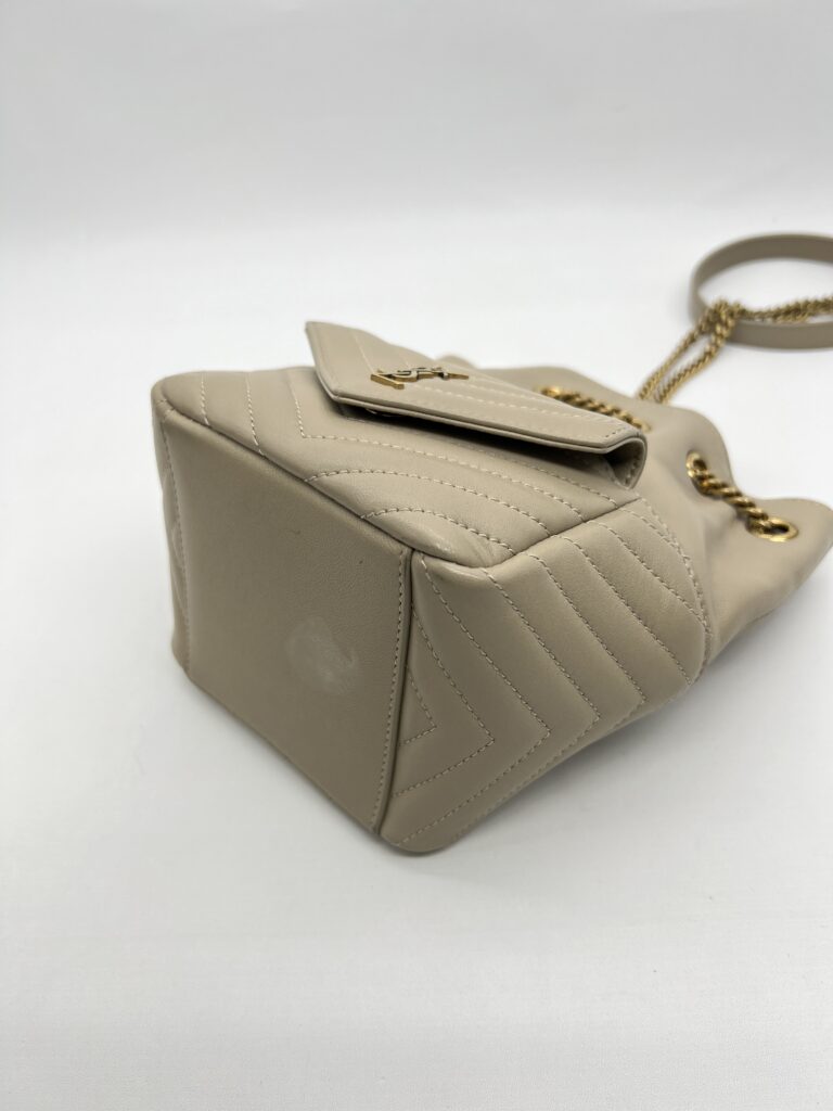 Saint Laurent Nano Bucket Taupe GHW