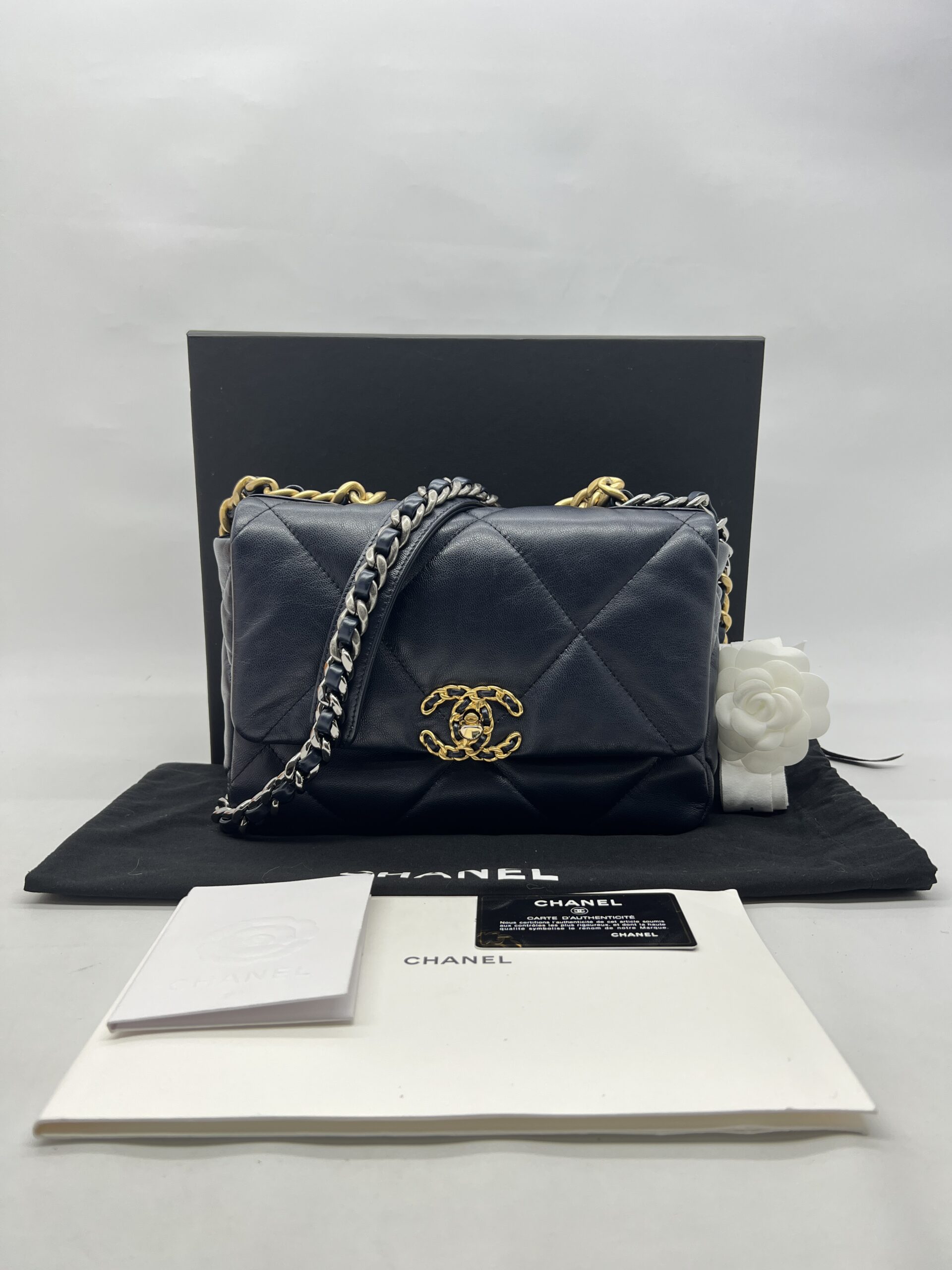 Chanel C19 Small Lambskin Dark Navy