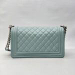 Chanel Boy 25 Lambskin Light Blue SHW