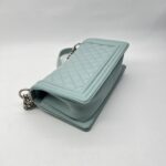 Chanel Boy 25 Lambskin Light Blue SHW