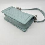 Chanel Boy 25 Lambskin Light Blue SHW