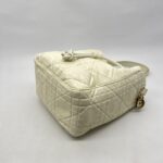 Dior D-Motion Bag White Macrocannage Lambskin GHW