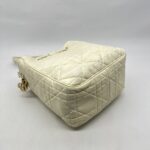 Dior D-Motion Bag White Macrocannage Lambskin GHW