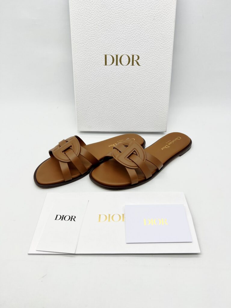 Dior D Club Slide Calfskin Ginger