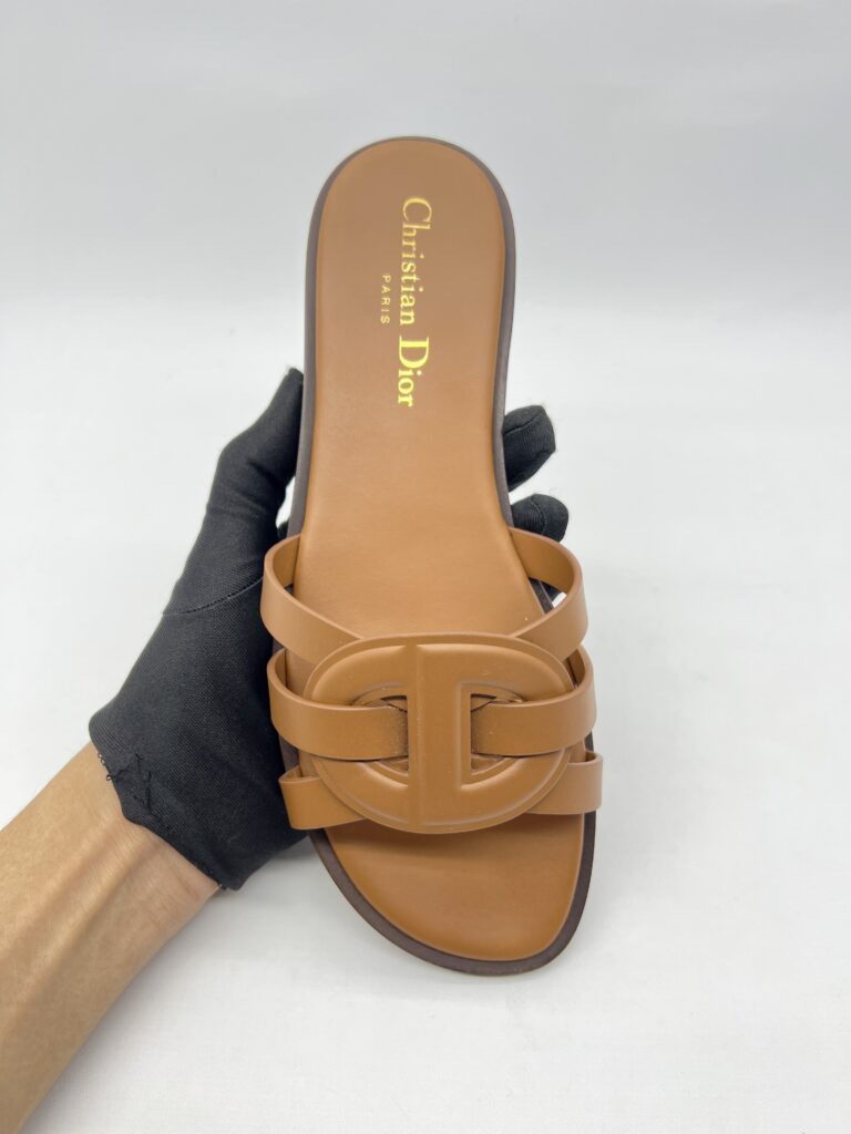 Dior D Club Slide Calfskin Ginger