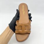 Dior D Club Slide Calfskin Ginger