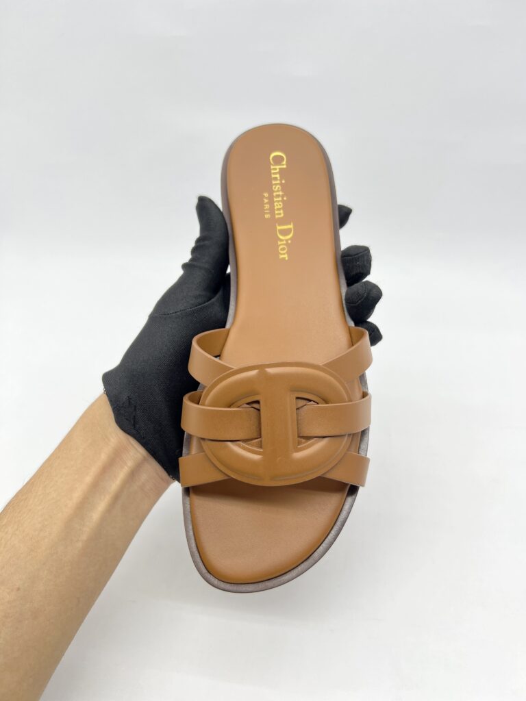 Dior D Club Slide Calfskin Ginger