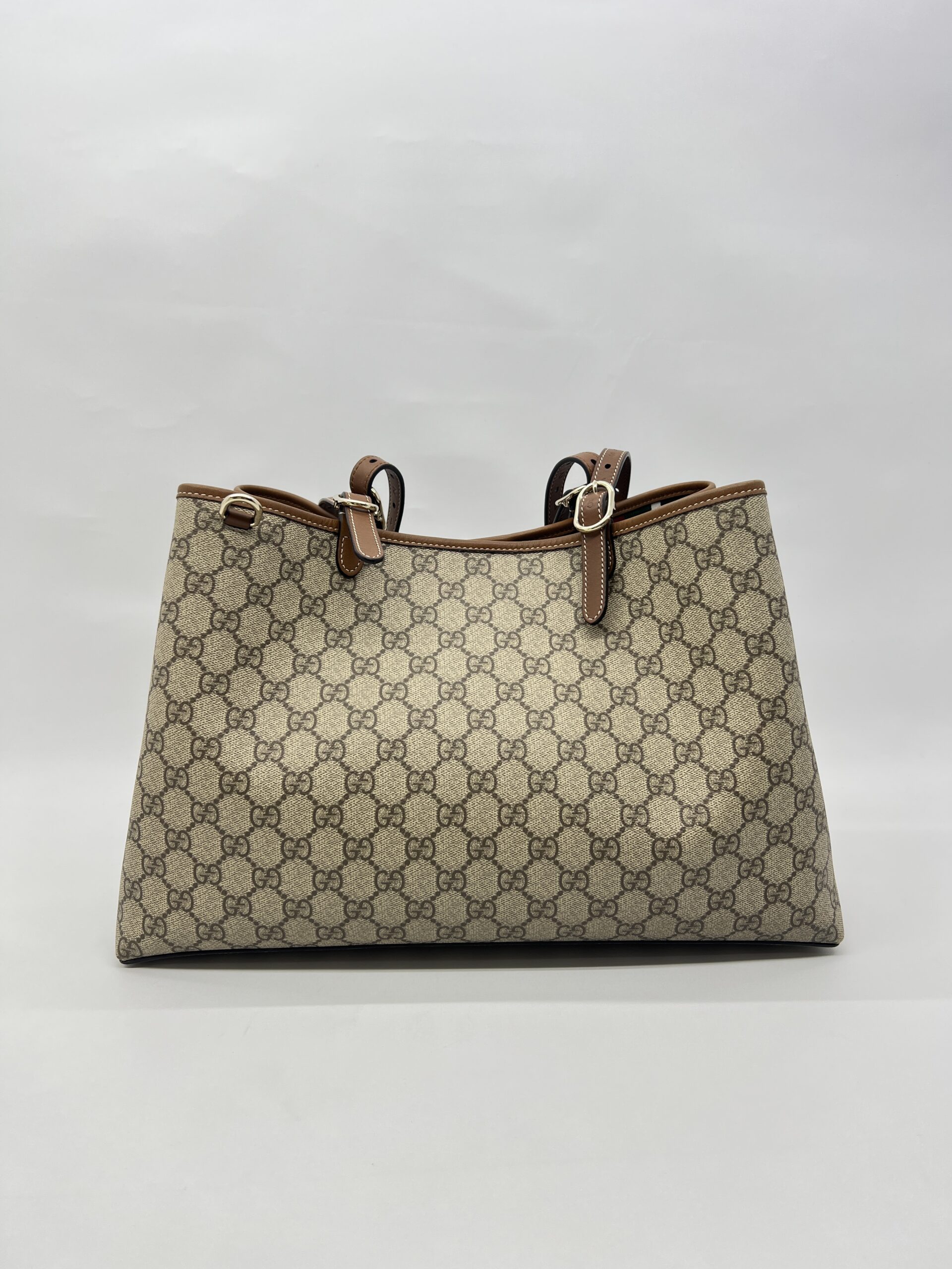 Gucci GG Suprreme Monogram Beige Dark Brown