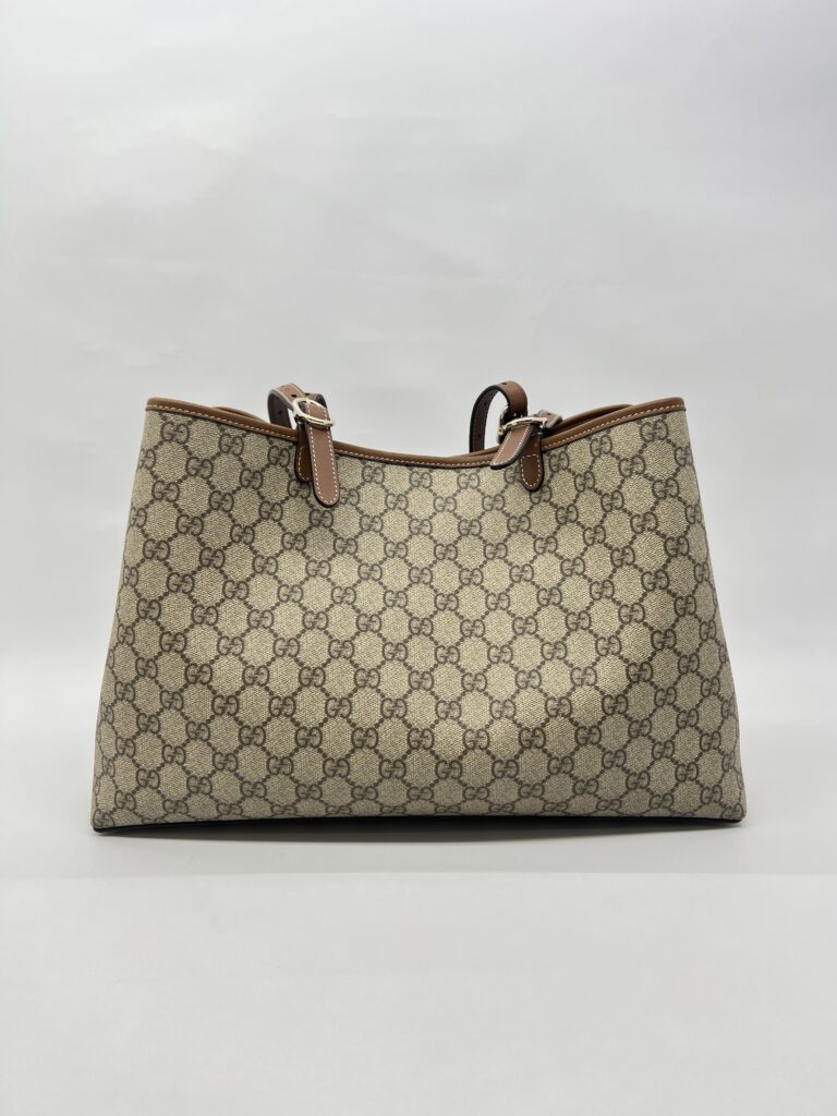 Gucci GG Suprreme Monogram Beige Dark Brown