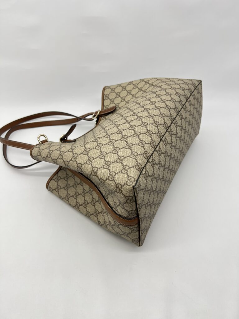Gucci GG Suprreme Monogram Beige Dark Brown