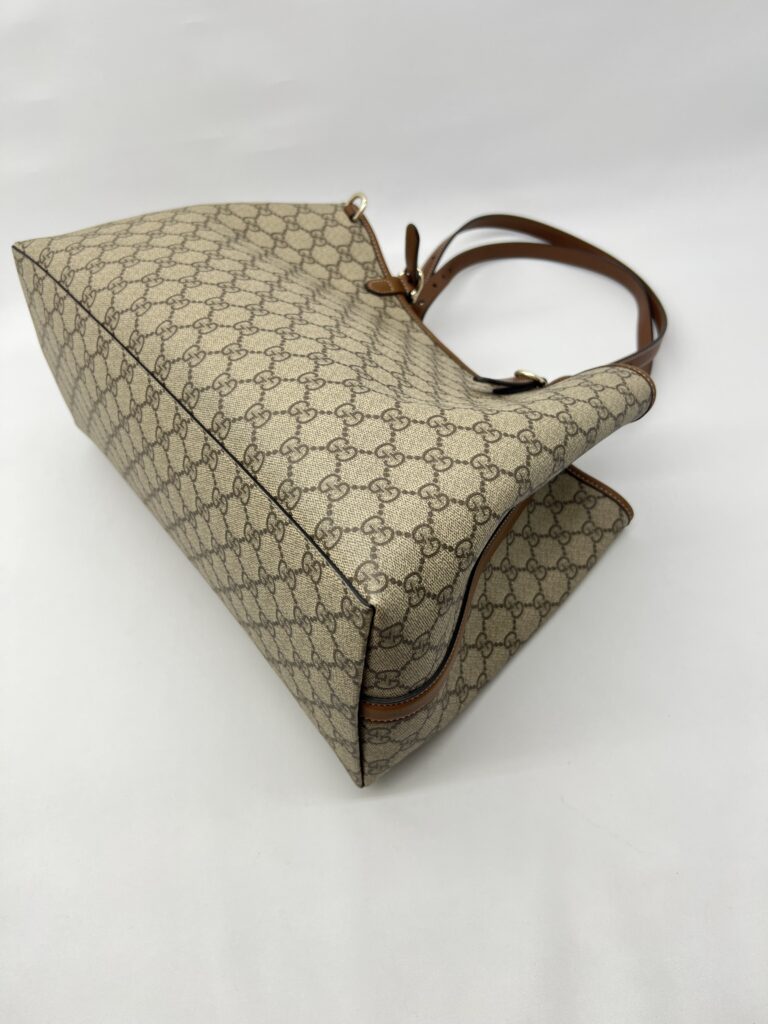 Gucci GG Suprreme Monogram Beige Dark Brown