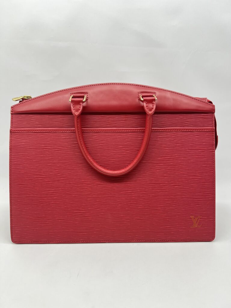 Louis Vitton Riviera Hand Bag Epi Red GHW