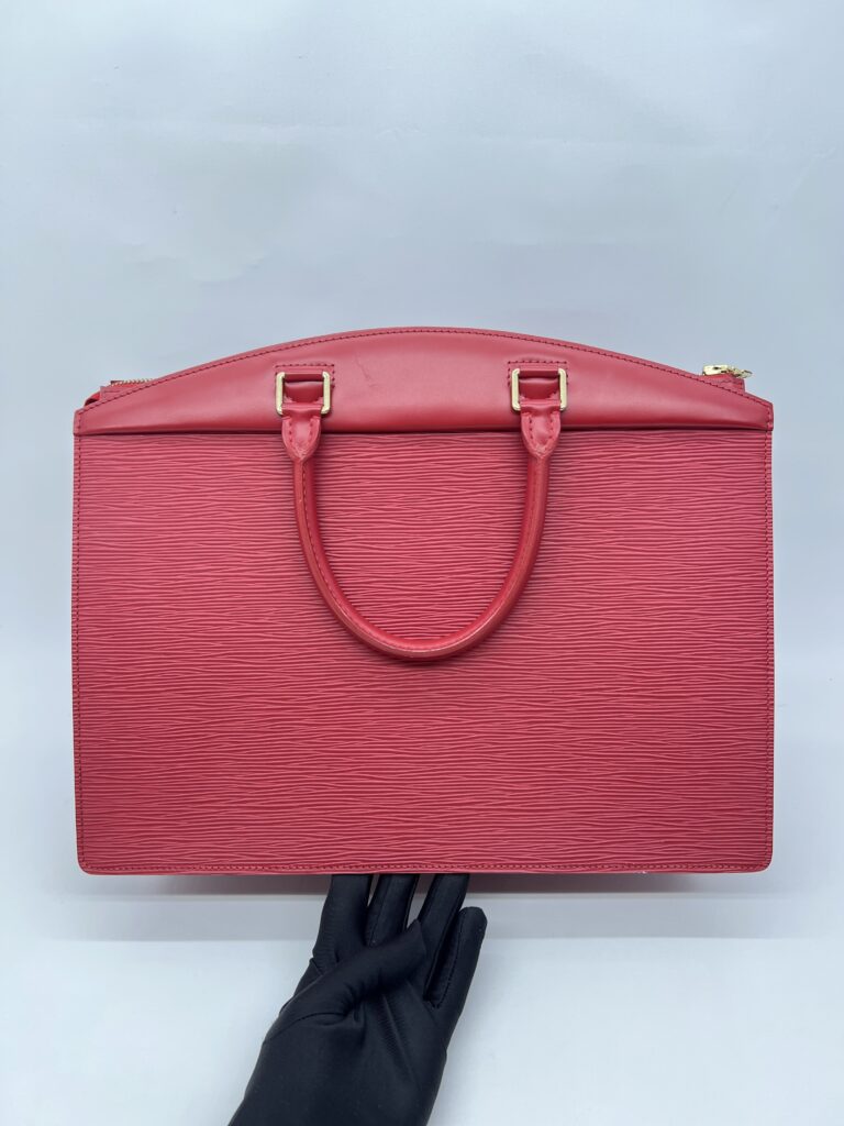 Louis Vitton Riviera Hand Bag Epi Red GHW