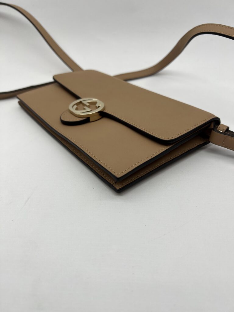 Gucci GG Interlocking Wallet On Strap