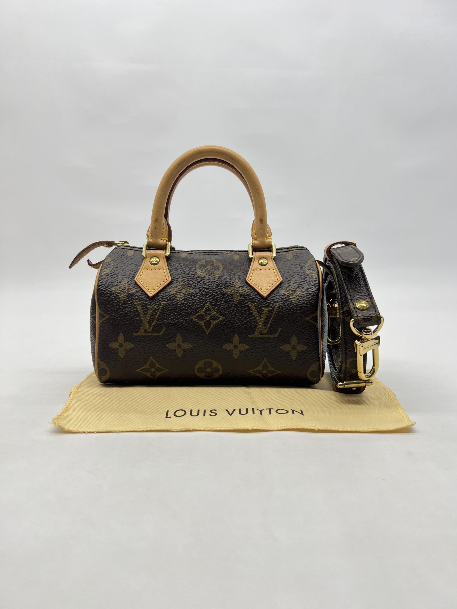 Louis Vuitton Nano Speedy Monogram GHW